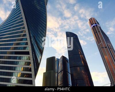 Moskau - Ansicht von Wolkenkratzern. Stockfoto