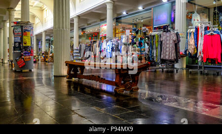 Der kommerzielle Bereich für Shopping oder Wandellhalle in der Stadt Bad Pyrmont, Deutschland Stockfoto