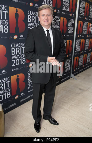 Red Carpet Anreise für die klassische Brit Awards 2018 Mit: Aled Jones Wo: London, Großbritannien Wann: 13 Jun 2018 Credit: Phil Lewis/WENN.com Stockfoto