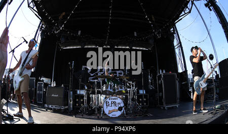 Portsmouth, Virginia, USA. 13. Juli 2018. Pfeffer bringt einige amerikanische Reggae in die Union Bank und Vertrauen Pavillion in Portsmouth, Virginia am 13. Juli 2018. © Jeff Moore 2018 Credit: Jeff Moore/ZUMA Draht/Alamy leben Nachrichten Stockfoto