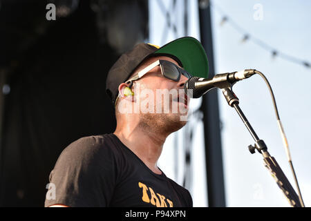 Portsmouth, Virginia, USA. 13. Juli 2018. Pfeffer bringt einige amerikanische Reggae in die Union Bank und Vertrauen Pavillion in Portsmouth, Virginia am 13. Juli 2018. © Jeff Moore 2018 Credit: Jeff Moore/ZUMA Draht/Alamy leben Nachrichten Stockfoto