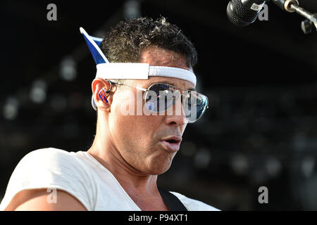 Portsmouth, Virginia, USA. 13. Juli 2018. Pfeffer bringt einige amerikanische Reggae in die Union Bank und Vertrauen Pavillion in Portsmouth, Virginia am 13. Juli 2018. © Jeff Moore 2018 Credit: Jeff Moore/ZUMA Draht/Alamy leben Nachrichten Stockfoto