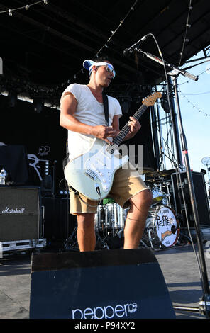 Portsmouth, Virginia, USA. 13. Juli 2018. Pfeffer bringt einige amerikanische Reggae in die Union Bank und Vertrauen Pavillion in Portsmouth, Virginia am 13. Juli 2018. © Jeff Moore 2018 Credit: Jeff Moore/ZUMA Draht/Alamy leben Nachrichten Stockfoto