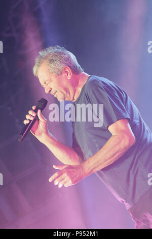 Tours, Frankreich. 14. Jul 2018. Ian Gillan der Sänger von Deep Purple am jährlichen amerikanischen Touren Festival, Tours, Frankreich. Credit: Julian Elliott/Alamy leben Nachrichten Stockfoto