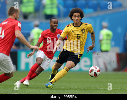 St. Petersburg, Russland. 14. Juli 2018. Axel Witsel (BEL) Fußball: FIFA WM 2018 Russland Platz 3 Fußball Match zwischen Belgien 2-0 England bei Sankt Petersburg Stadion in St. Petersburg, Russland. Quelle: LBA/Alamy leben Nachrichten Stockfoto