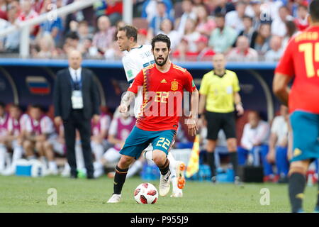 Isco (ESP), 1. Juli 2018 - Fußball: FIFA WM 2018 Russland Match zwischen Spanien 1-1 Russland an der Luzhniki Stadion in Moskau, Russland. (Foto von MUTSU KAWAMORI/LBA) [3604] Stockfoto