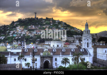 Quito, die Hauptstadt von Ecuador Stockfoto