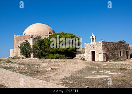 Moschee von Sultan Ibrahim in die Fortezza von Rethymno, Kreta, Griechenland Stockfoto