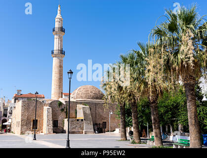 Die Neratze (oder Gazi Hussein) Moschee in Rethymno, Kreta, Griechenland Stockfoto