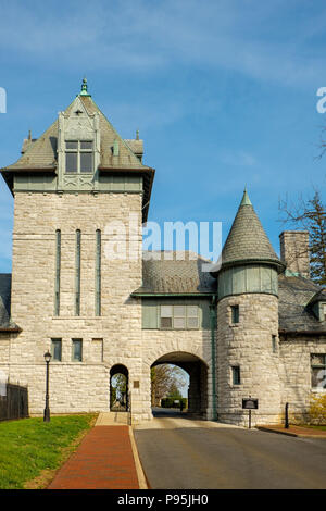 Mount Hebron Friedhof Torhaus, 305 East Boscawen Street, Winchester, Virginia Stockfoto