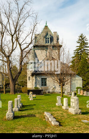 Mount Hebron Friedhof Torhaus, 305 East Boscawen Street, Winchester, Virginia Stockfoto