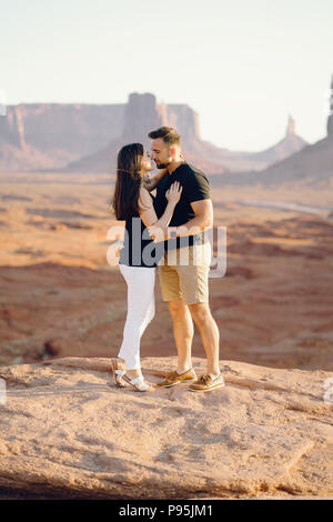 Freund schlägt Frau in Arizona Stockfoto