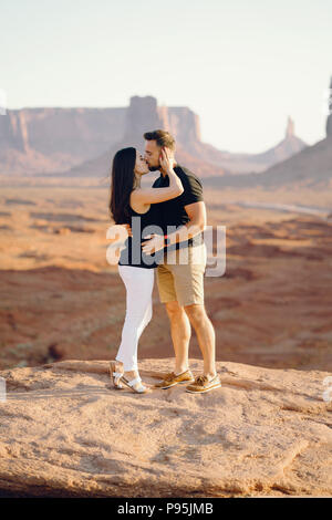 Freund schlägt Frau in Arizona Stockfoto