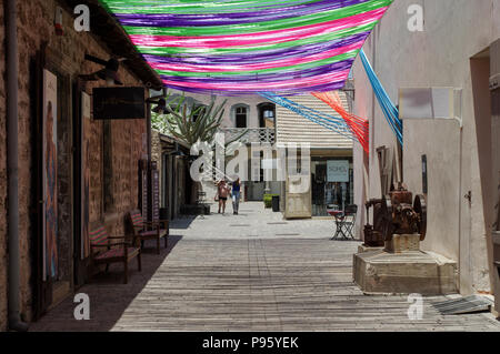 Der alte Bahnhof in Tel Aviv, umgewandelt in einen Marktplatz Stockfoto