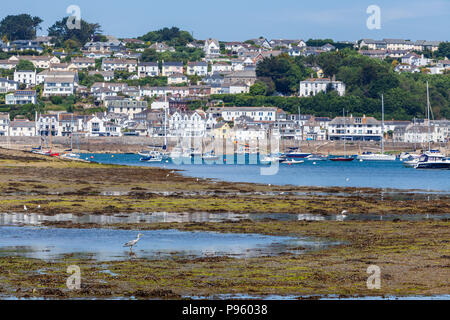 Boote auf dem Falmouth St Mawes cornwall Großbritannien Stockfoto