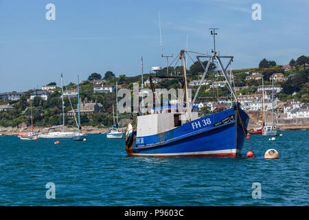 Boote auf dem Falmouth St Mawes cornwall Großbritannien Stockfoto