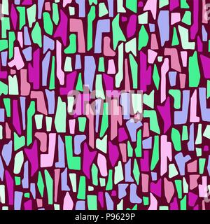 Vektor bunte nahtlose Muster mit abstrakten geometrischen Formen Stock Vektor