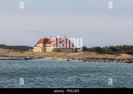 Die 'Klitgaarden' in Skagen, auch bekannt als die 'Kongevillaen', wurde als Sommerresidenz von König Christian X von Dänemark in 1914 gebaut. Von König verwendet Stockfoto