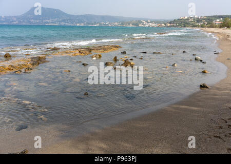 Strand in Kalives auf der Insel Kreta, Griechenland Stockfoto