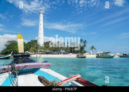 Lengkuas Island Lighthouse Stockfoto