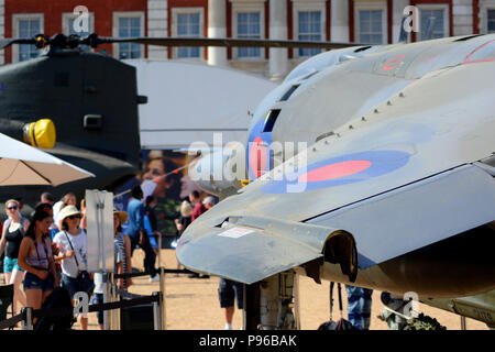 RAF 100 Anzeige auf Horse Guards Parade Stockfoto