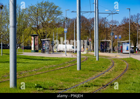 Straßenbahn in Tallin, Estland Stockfoto