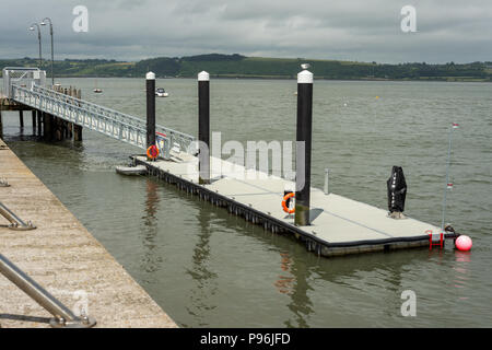 Ponton in Youghta, l County Cork, Irland. Stockfoto