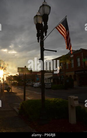 Sonnenuntergang auf Amelia Island, Florida Stockfoto