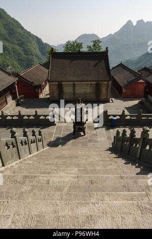 Die Treppen der Klöster der Wudang Berge Stockfoto