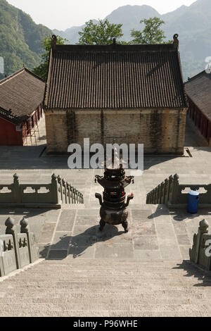 Die Treppen der Klöster der Wudang Berge Stockfoto