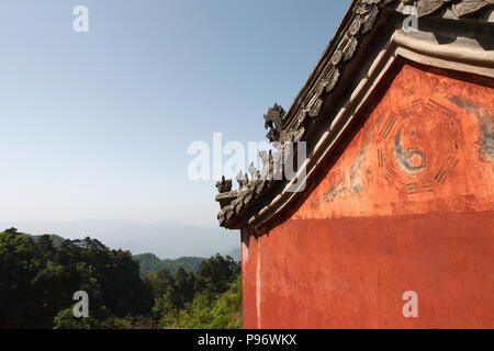 Die Pagode im Kloster der Wudang Berge Stockfoto