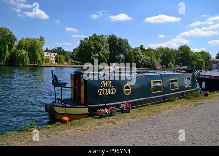 15-04 günstig auf der Themse in Marlow, Buckinghamshire, England, Großbritannien Stockfoto