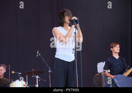 Gunnersbury Park, London, Großbritannien, 15. Juli 2018, Faris Badwan der Schrecken, Zitadelle Festival in London, © Richard Soans/Alamy leben Nachrichten Stockfoto