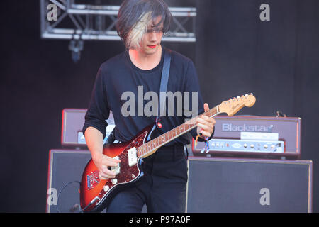 Gunnersbury Park, London, Großbritannien, 15. Juli 2018, Faris Badwan der Schrecken, Zitadelle Festival in London, © Richard Soans/Alamy leben Nachrichten Stockfoto