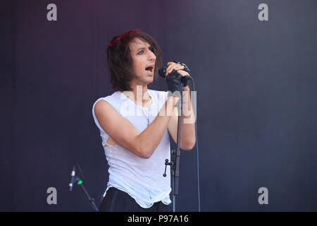 Gunnersbury Park, London, Großbritannien, 15. Juli 2018, Faris Badwan der Schrecken, Zitadelle Festival in London, © Richard Soans/Alamy leben Nachrichten Stockfoto