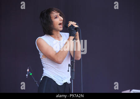 Gunnersbury Park, London, Großbritannien, 15. Juli 2018, Faris Badwan der Schrecken, Zitadelle Festival in London, © Richard Soans/Alamy leben Nachrichten Stockfoto