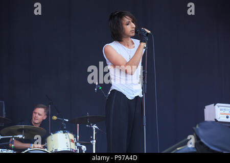 Gunnersbury Park, London, Großbritannien, 15. Juli 2018, Faris Badwan der Schrecken, Zitadelle Festival in London, © Richard Soans/Alamy leben Nachrichten Stockfoto