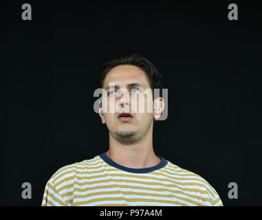 Virginia Beach, Virginia, USA. 12. Juli 2018. VANS WARPED TOUR 18 bringt Bewegung auf der Veteran United Home Kredite Amphitheater. in Virginia Beach, Virginia am 12. Juli 2018. Credit: Jeff Moore/ZUMA Draht/Alamy leben Nachrichten Stockfoto