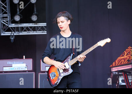 Gunnersbury Park, London, Großbritannien, 15. Juli 2018, Faris Badwan der Schrecken, Zitadelle Festival in London, © Richard Soans/Alamy leben Nachrichten Stockfoto