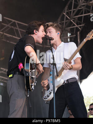 Neue Hoffnung Club, South Tyneside Festival. South Shields vom 15. Juli 2018 Credit: Tracy Daniel/Alamy leben Nachrichten Stockfoto