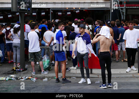 Paris, Frankreich. 15. Juli 2018. 2018 FIFA World Cup, final Frankreich Kroatien, 15. Juli 2018, Paris, Frankreich, Europa Quelle: Claude Bache/Alamy leben Nachrichten Stockfoto