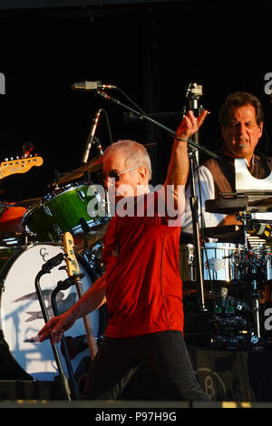 London, Großbritannien. Am 15. Juli 2018. Paul Simon live auf der Bühne im Jahr 2018 Britische Sommerzeit Festival im Hyde Park in London, UK. Foto: Roger Garfield/Alamy leben Nachrichten Stockfoto