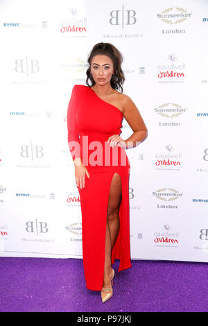 Der caudwell Kinder Butterfly Ball 2018 im Grosvenor House Hotel, Park Lane - Ankunft mit: Lauren Goodger Wo: London, Großbritannien Wann: 14 Jun 2018 Credit: Mario Mitsis/WENN.com gehalten Stockfoto