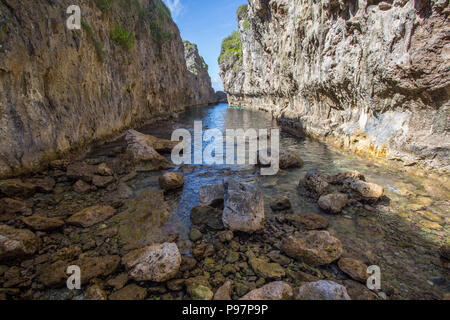 Matapa Chasm, Niue Stockfoto