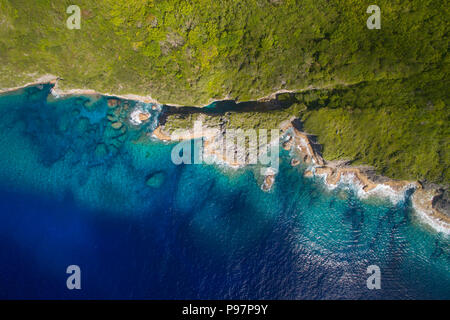 Antennen von Matapa Chasm, Niue Stockfoto