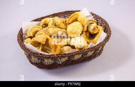 Torresmo brasilianischen traditionelles Essen Stockfoto