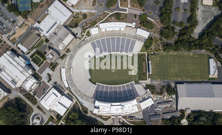 Juli 15, 2018 - Durham, North Carolina, Vereinigte Staaten von Amerika - 15. Juli 2018 - Durham, North Carolina, USA: Brooks Feld an Wallace Wade Stadium ist ein Stadion 40,004-Sitz auf dem Campus der Duke University in Durham, North Carolina (Bild: © Walter G Arce Sr Asp Inc/ASP über ZUMA Draht) Stockfoto