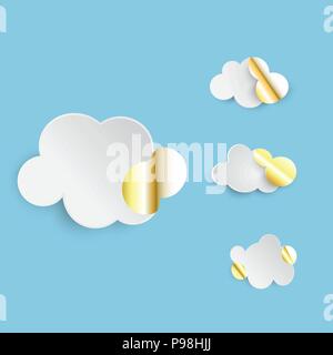 Satz von Label cloud Aufkleber Banner. Vector Illustration Stock Vektor