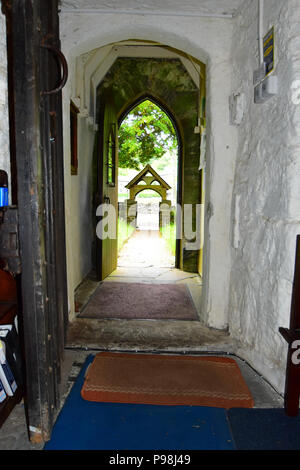 St Gwyddelan der Pfarrkirche in Dolwyddelan, North Wales UK Stockfoto