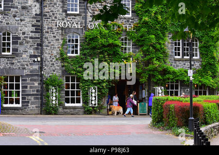 Royal Oak Hotel, Betws-y-Coed, Wales, Großbritannien Stockfoto